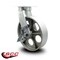 Service Caster 12'' Extra Heavy Duty Semi Steel Cast Iron Wheel Swivel Caster with Brake CRAN-SCC-KP92S1230-SSR-SLB - alternate 2